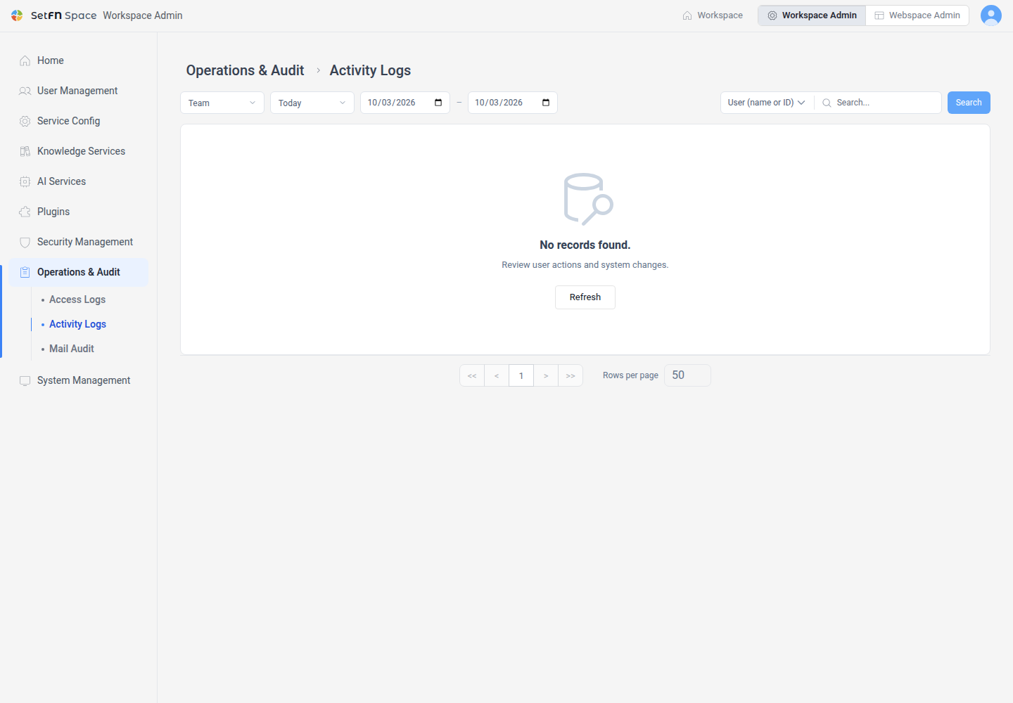 Activity Logs