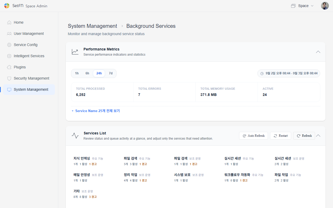 Background services