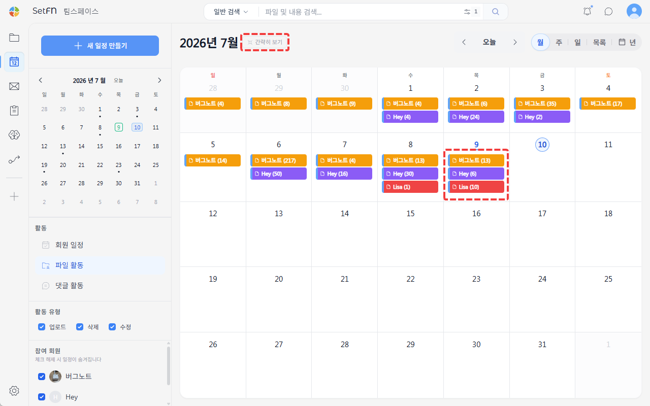 Expand All - showing all events
