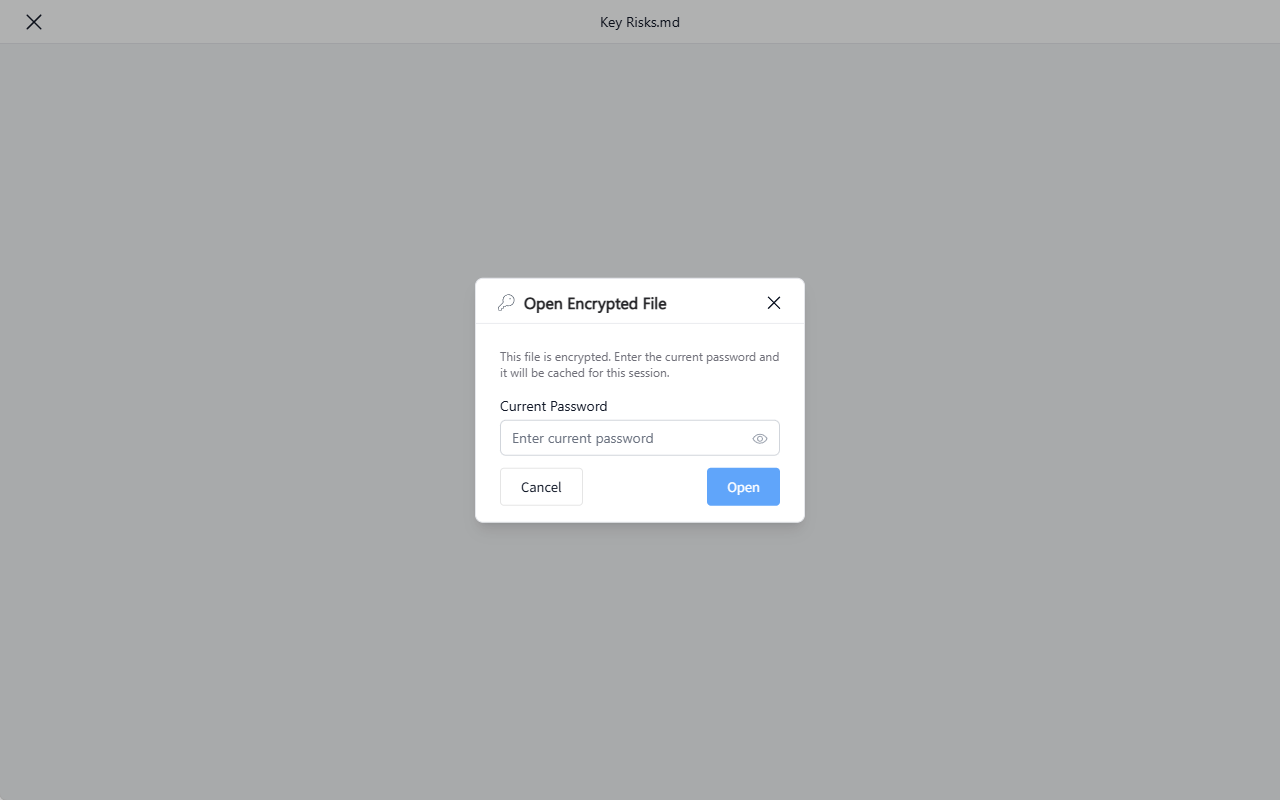 Encrypted file