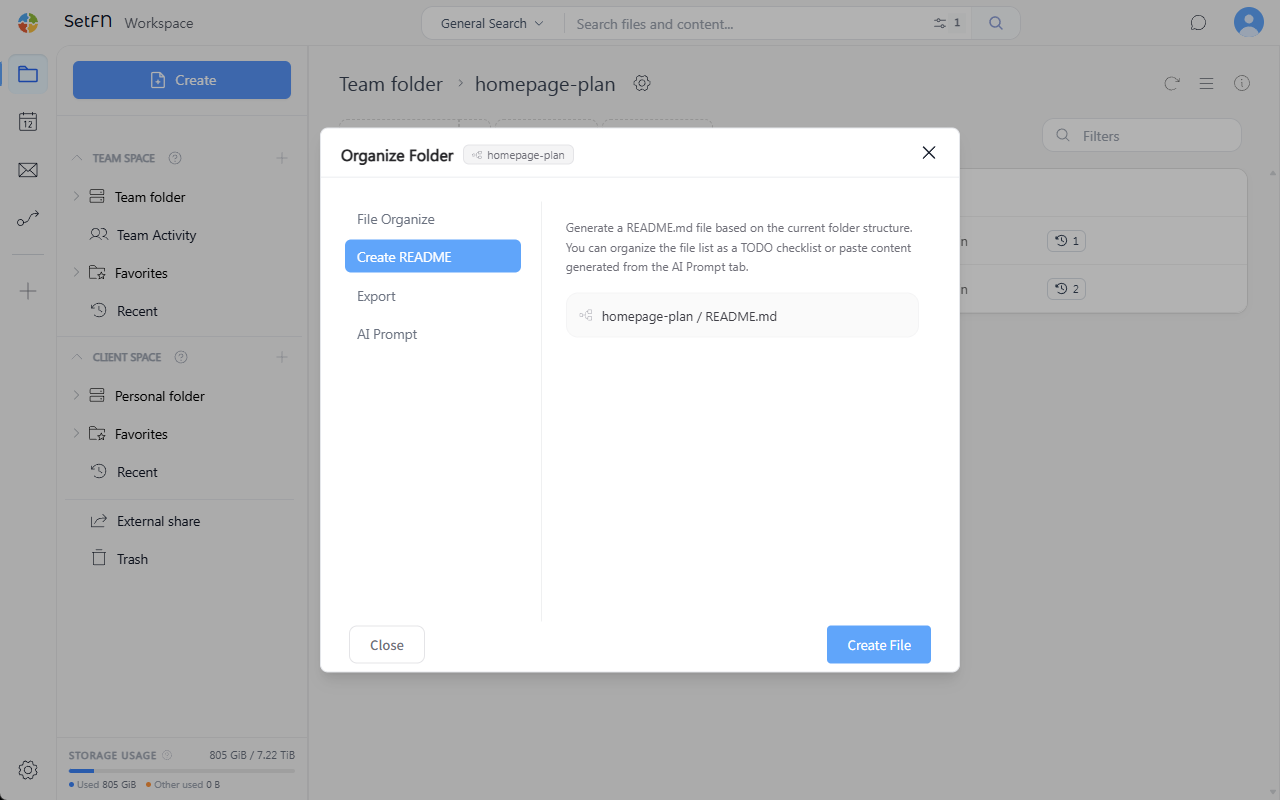 Create README
