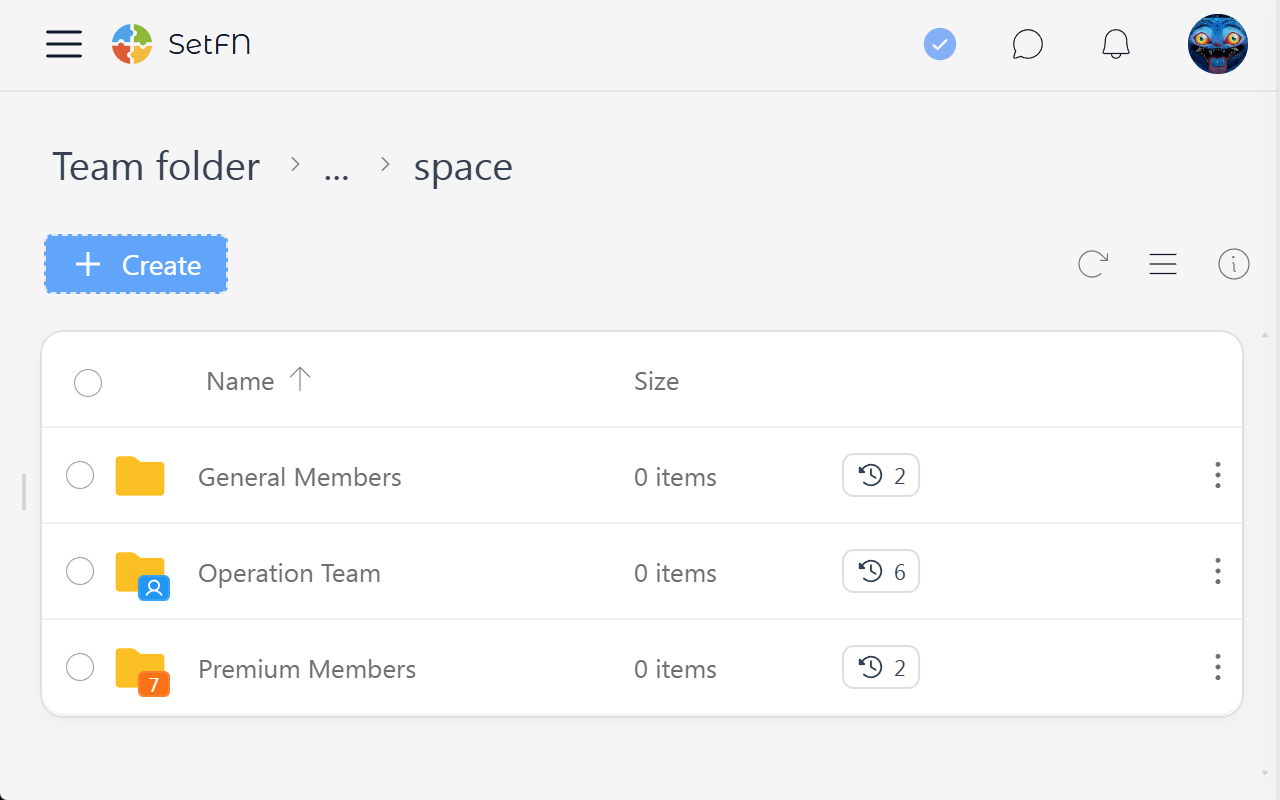 Show folders without access permission