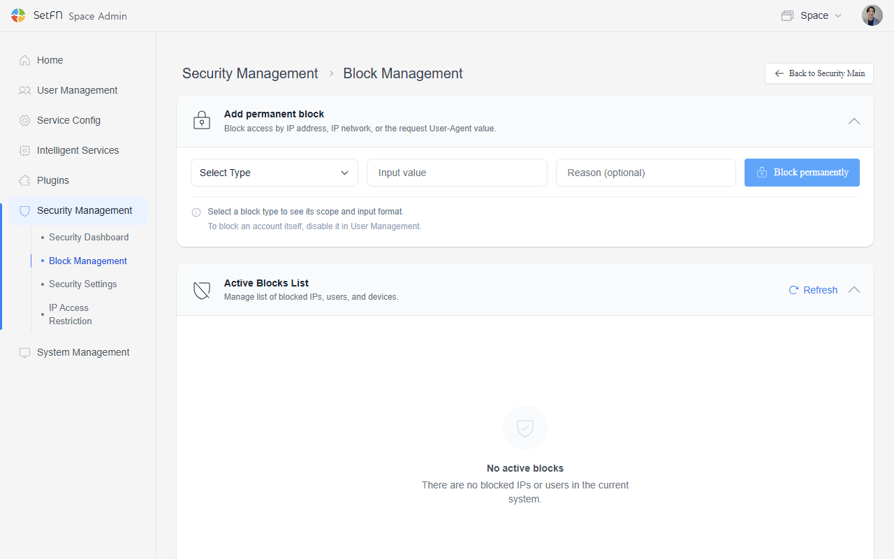 Block management