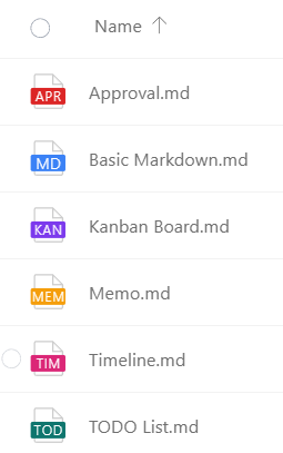 Template icons